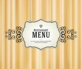 Set of Menu cover design vector 06