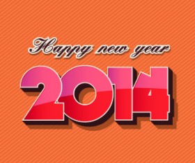Shiny 2014 New Year background vector