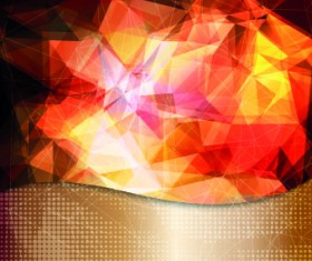 Shiny 3d geometric vector background 02