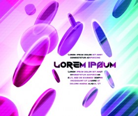 Shiny dynamic round vector background