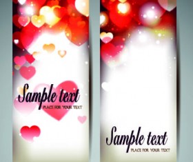 Shiny holiday bow vertical banner vector 01