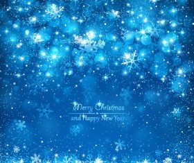 Shiny snowflake New Year background vector