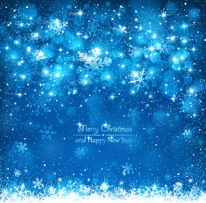 Shiny snowflake New Year background vector