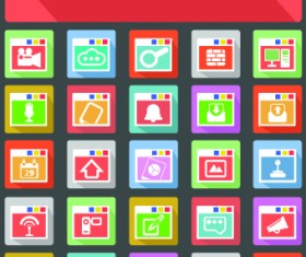 Software icons vector graphic