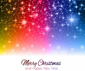 Starlight shiny Merry Christmas background vector
