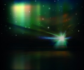 Beautiful Sunset background vector graphics 03