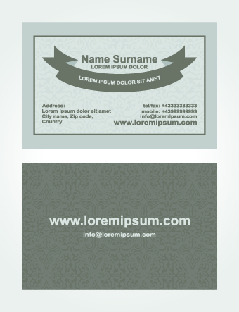 Superior business cards design template vector 01