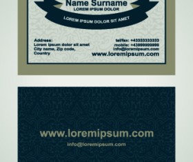 Superior business cards design template vector 02