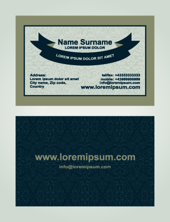 Superior business cards design template vector 02