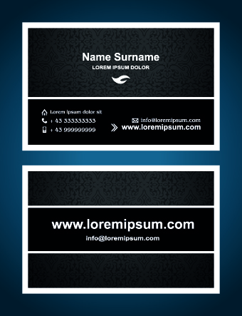 Superior business cards design template vector 04