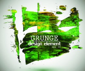 Grunge watercolor elements vector background 04