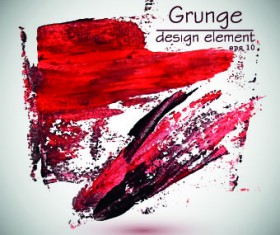 Grunge watercolor elements vector background 05