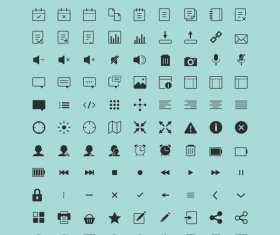 118 Kind line icons set