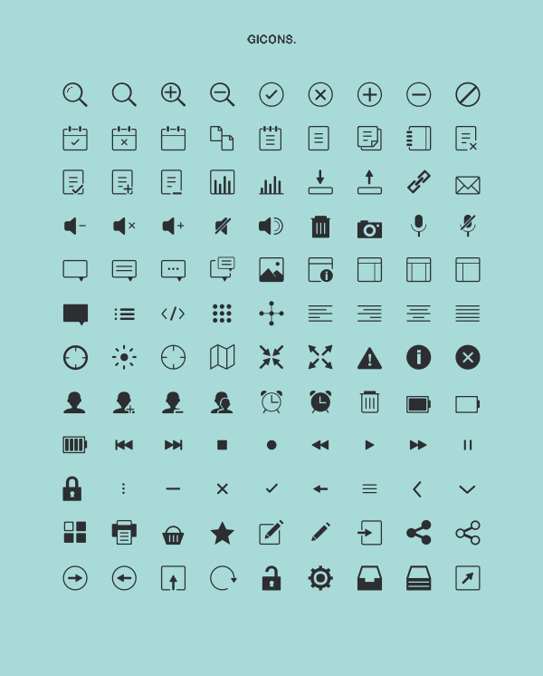 118 Kind line icons set