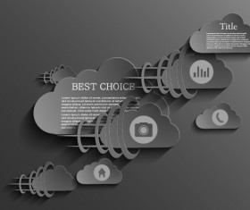 Dark colors business style backgrounds vector 07