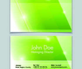 Shiny modern business cards vector 01