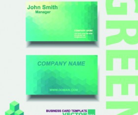 Colored modern business cards vectors 01