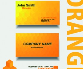 Colored modern business cards vectors 02