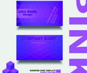 Colored modern business cards vectors 03