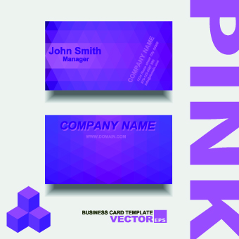 Colored modern business cards vectors 03