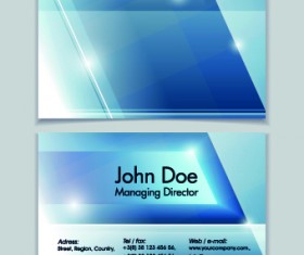 Shiny modern business cards vector 04