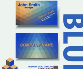 Colored modern business cards vectors 04