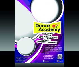 Colored abstract flyer brochure cover vector 03