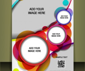 Business style brochure cover desing vector 01
