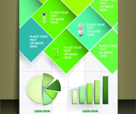 Business style brochure cover desing vector 02