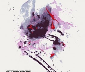 Grunge watercolor abstract background vector 01