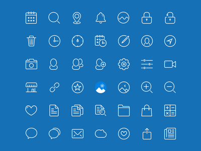 45 Kind Blue style icons