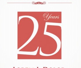Creative anniversary celebrating poster design vector 01