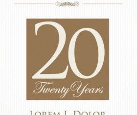 Creative anniversary celebrating poster design vector 03