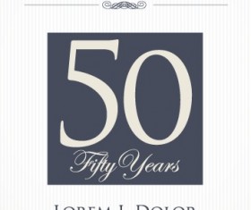 Creative anniversary celebrating poster design vector 04