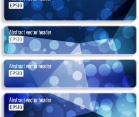 Halation abstract banner design vector set 03