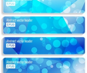 Halation abstract banner design vector set 04