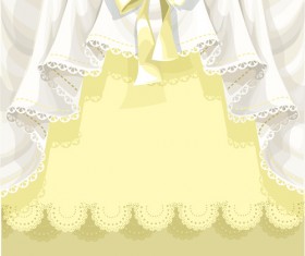 Beautiful Curtain Vector Background