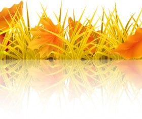 Beautiful autumn elements vector set 02