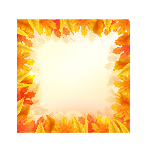 Beautiful autumn elements vector set 04