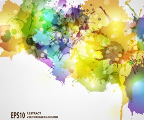 Splash watercolor blots abstract background vector 05