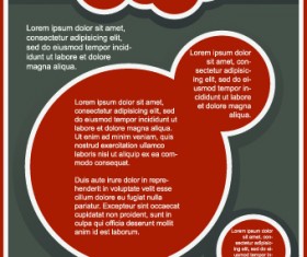 Business style brochure flyer cover design vector 01