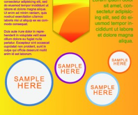 Business style brochure flyer cover design vector 02