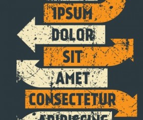 Orange style business template vector design 02