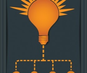 Orange style business template vector design 03