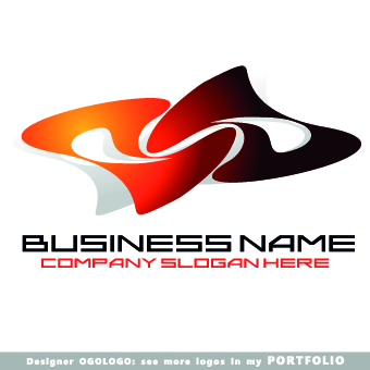 Company business logos creative design 03