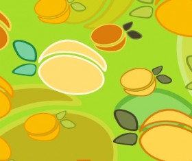 Cartoon food pattern design vector 04