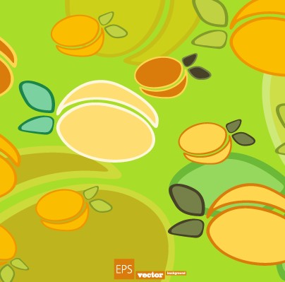 Cartoon food pattern design vector 04