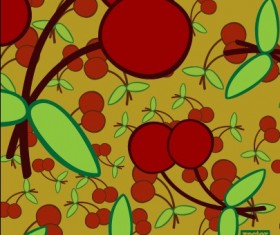 Cartoon food pattern design vector 05