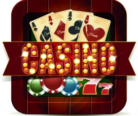 Casino elements creative design vector 01