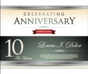 Vector anniversary celebrating cerative design 01